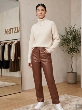 Wilfred brown Melina leather pants size 00
